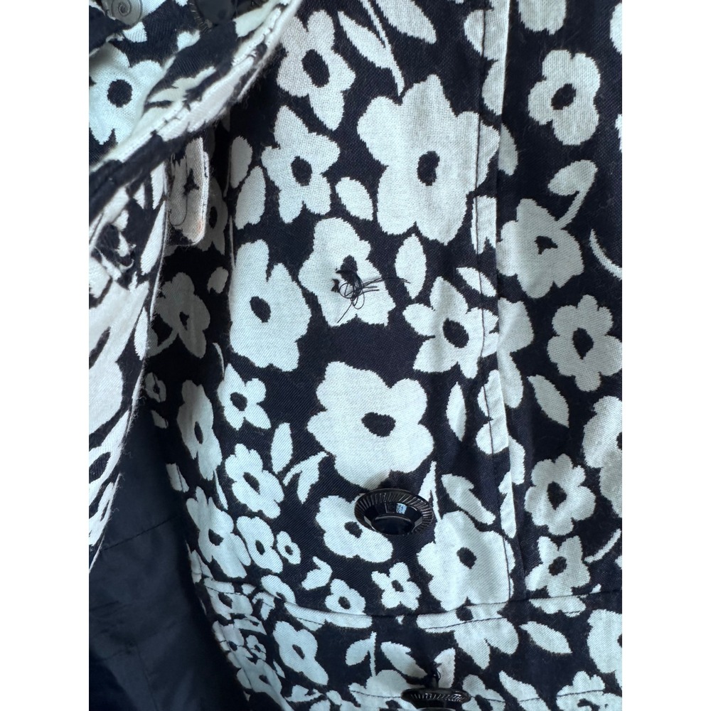 Tibi African Violet‎ PeaCoat Size 4 Floral Buttons - Picture 2 of 5